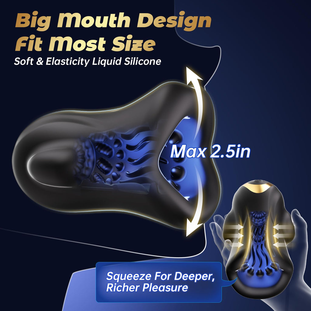 Male Sex Toys for Men Glans Vibrator, AI App Male Masturbator Penis Trainer