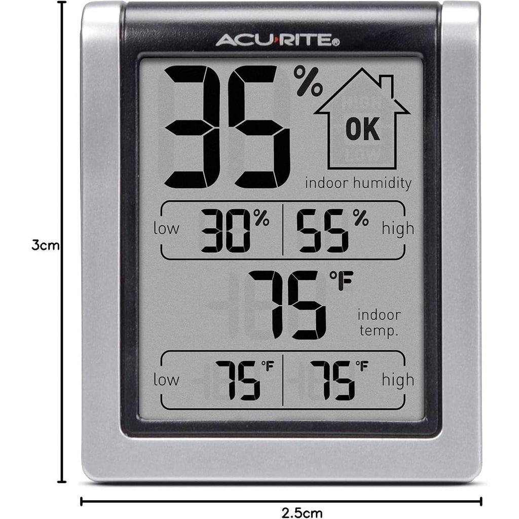 Buy now AcuRite Wireless Digital Indoor Thermometer and Hygrometer Monitor for Inside Temperature and Humidity Measurements (00613) at indiglob india