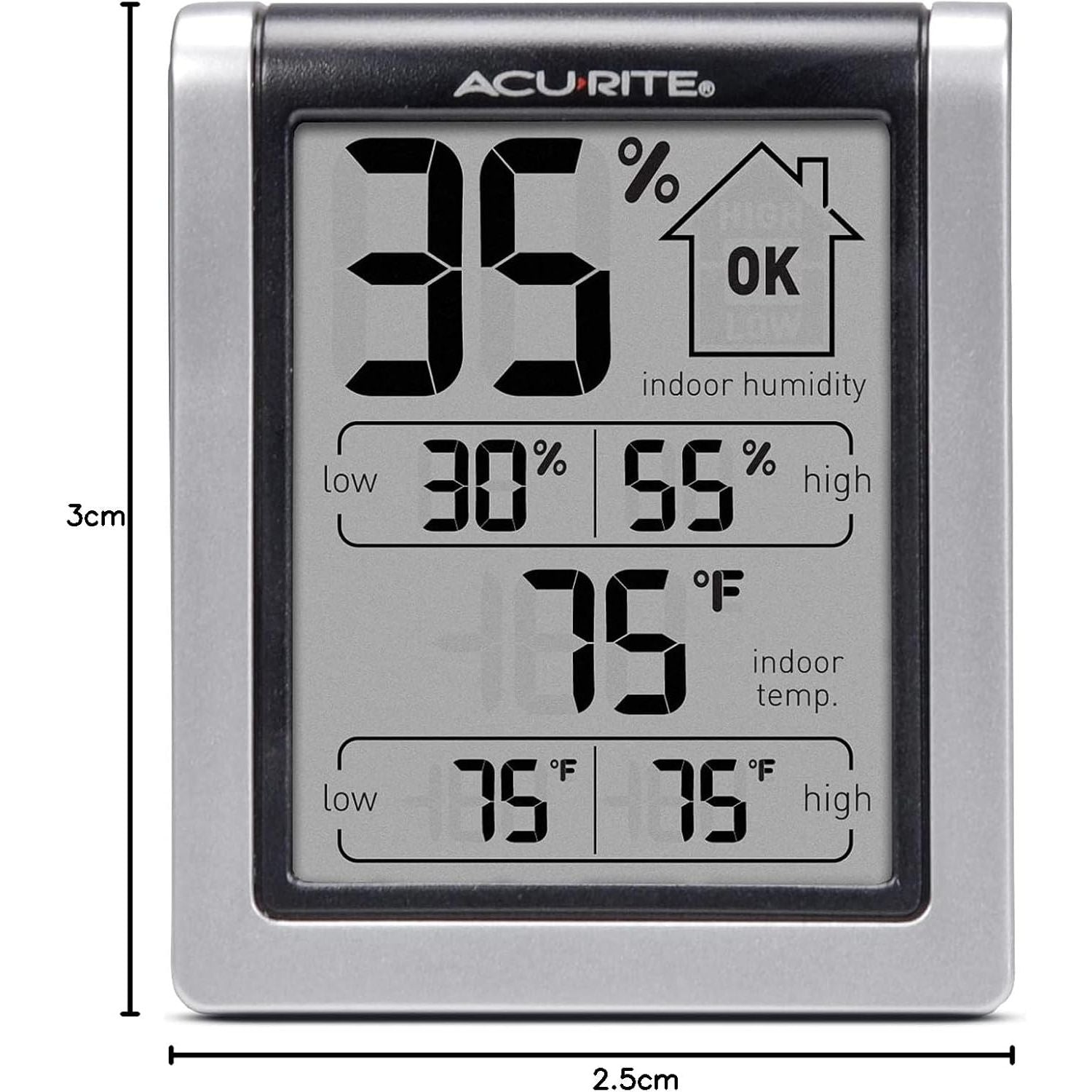 Buy now AcuRite Wireless Digital Indoor Thermometer and Hygrometer Monitor for Inside Temperature and Humidity Measurements (00613) at indiglob india