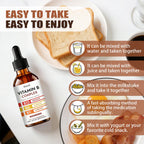 Nuvel Vitamin B Complex Drops with B12, B1, B6, Vitamin B Liquid Supplement
