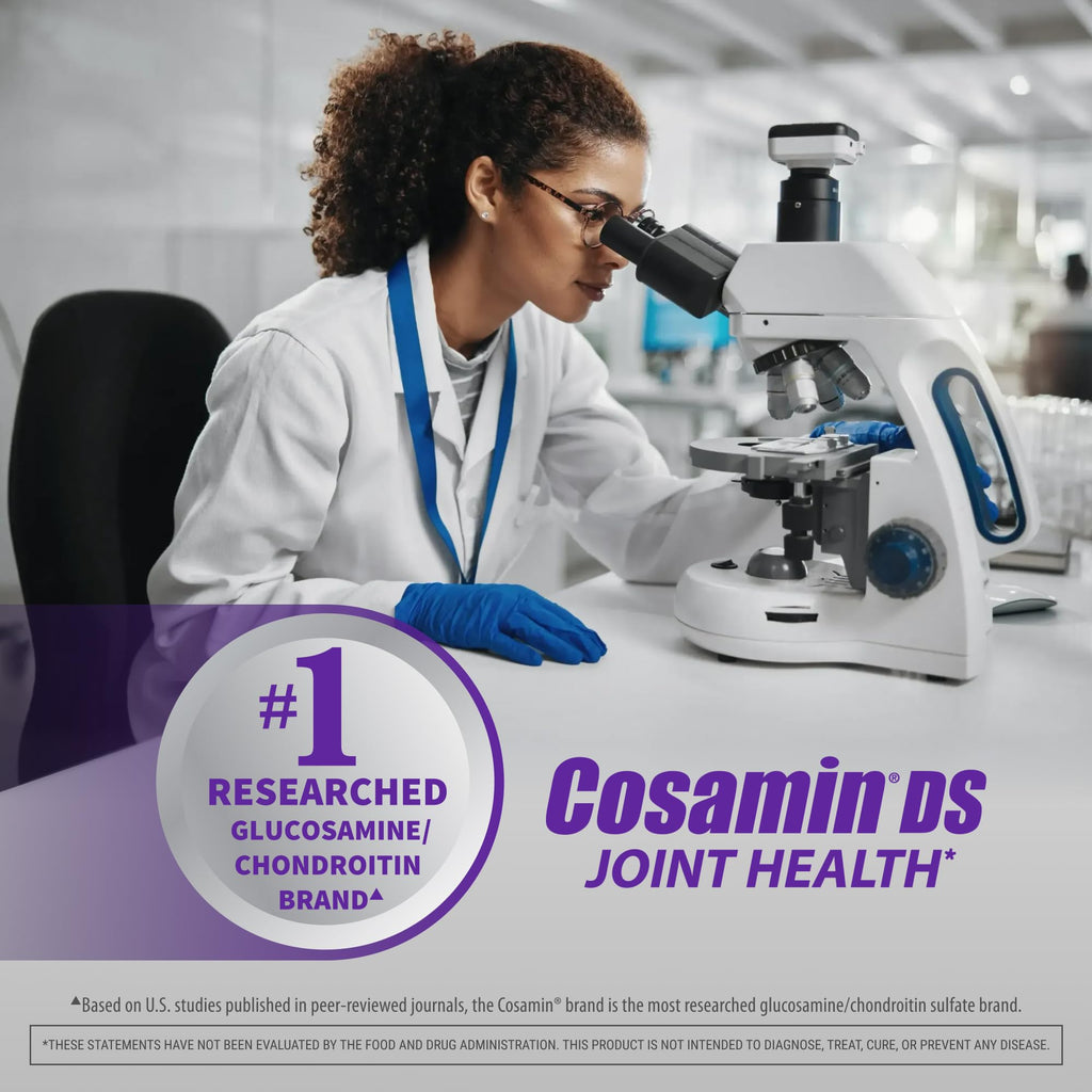 Nutramax Cosamin DS Joint Supplement, Glucosamine Chondroitin, 180 Capsules | Trademarked Glucosamine and Chondroitin for Joint Support, Clinically Proven in Published Studies, Third Party Tested
