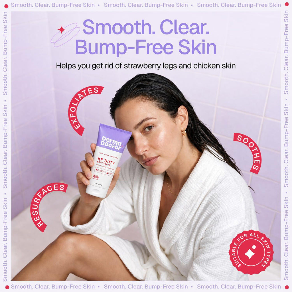 DERMAdoctor KP Bump Eraser Body Scrub, 10% AHAs + PHAs, Rough & Bumpy Skin