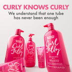 Umberto Giannini Curl Jelly XL 500ml (16.9 fl Oz) - Viral Award-Winning Curl Gel for Waves, Curls & Coils | Defines, De-Frizzes & Adds Shine | Medium Hold, No Crunch | Vegan & Made in UK