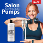 Bar5F Pumps for Shampoo and Conditioner Bottles, Salon-Brand Liters, 2 Pack | Professional-standard durability for salon-brand 1 L/33.8 oz bottles, 28/410 finish, 1-inch neck and 1.1-inch cap diameter