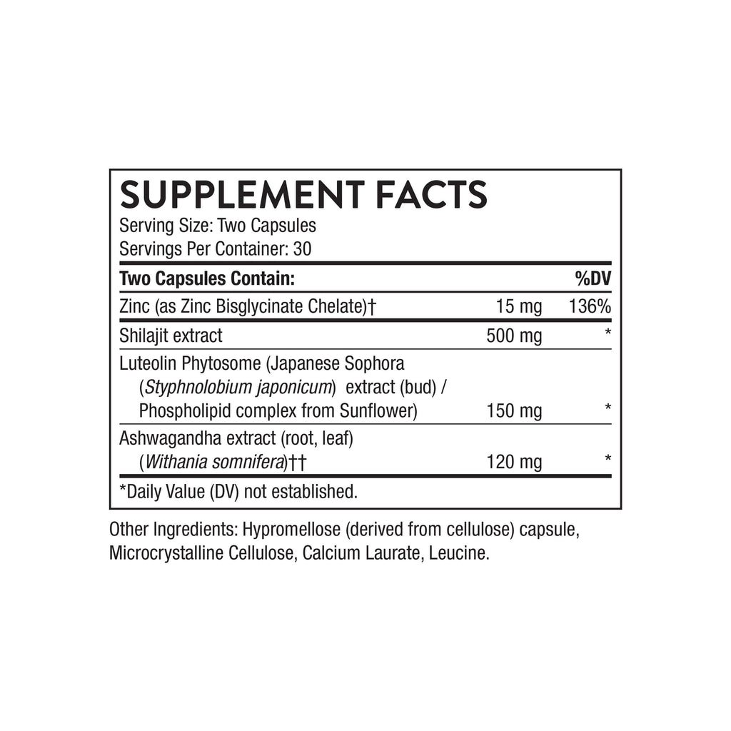 Thorne Advanced Testosterone Support, Men's Health Supplement, 60 Capsules