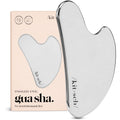 Buy now Kitsch Stainless Steel Gua Sha Facial Tools - Guasha Tool for Face, Face Sculpting Tool, Jawline Shaper, Double Chin Reducer, Body Gua Sha Tools, Lymphatic Drainage Massager, Facial Skin Care - Silver Default Title at indiglob india