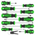 Buy now Amartisan 10-Piece Magnetic Screwdrivers Set, 5 Phillips and 5 Slotted Tips Professional Cushion Grip Screwdriver Set 10-Piece Screwdrivers Set (Green) at indiglob india