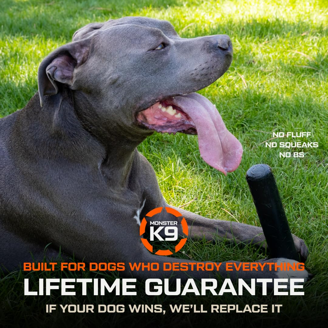 Monster K9 Chew Stick - for Toughest Chewers, Natural Rubber Dog Toy, 9 in