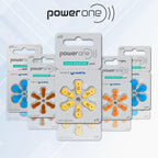 powerone Size 13 Hearing Aid Batteries Zinc Air P13 Pack of 60