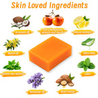 Persimmon Soap Bar for Old People Smell, with Green Tea Odor Eliminator