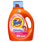 Buy now Tide Plus Boost of Ultra Downy Liquid Laundry Detergent, April Fresh Scent, 84 fl oz, 59 Loads, Laundry Detergent Liquid with Long-Lasting Freshness at indiglob india