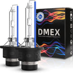 Buy now DMEX D4S HID Headlight Bulbs Xenon 35W Replacement 66440 42402 42402WX - Pack of 2, 8000K White Blue (Not fit Halogen Headlamp) at indiglob india