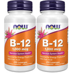 NOW Supplements, Vitamin B-12 1,000 mcg with Folic Acid, Nervous System Health*, 100 Chewable Lozenges