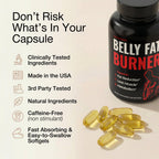 UNALTERED Belly Fat Burner for Men - Natural Weight Loss Pills to Support Reduced Body Fat, Preservation of Lean Muscle Mass, and a Healthy Metabolism - CLA Dietary Supplement - 90 Softgel Capsules