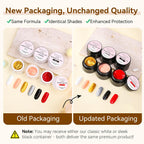 Buy now Makartt Gel Paint for Nail Art Set: 6 Colors No Wipe Solid Gel Polish for DIY Design at Home, Soak Off UV LED Manicure, Silver White Black Red Gold Nude at indiglob india