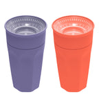 Dr. Brown's Milestones Cheers360 Spoutless Cup, Coral and Purple, 2-Pack