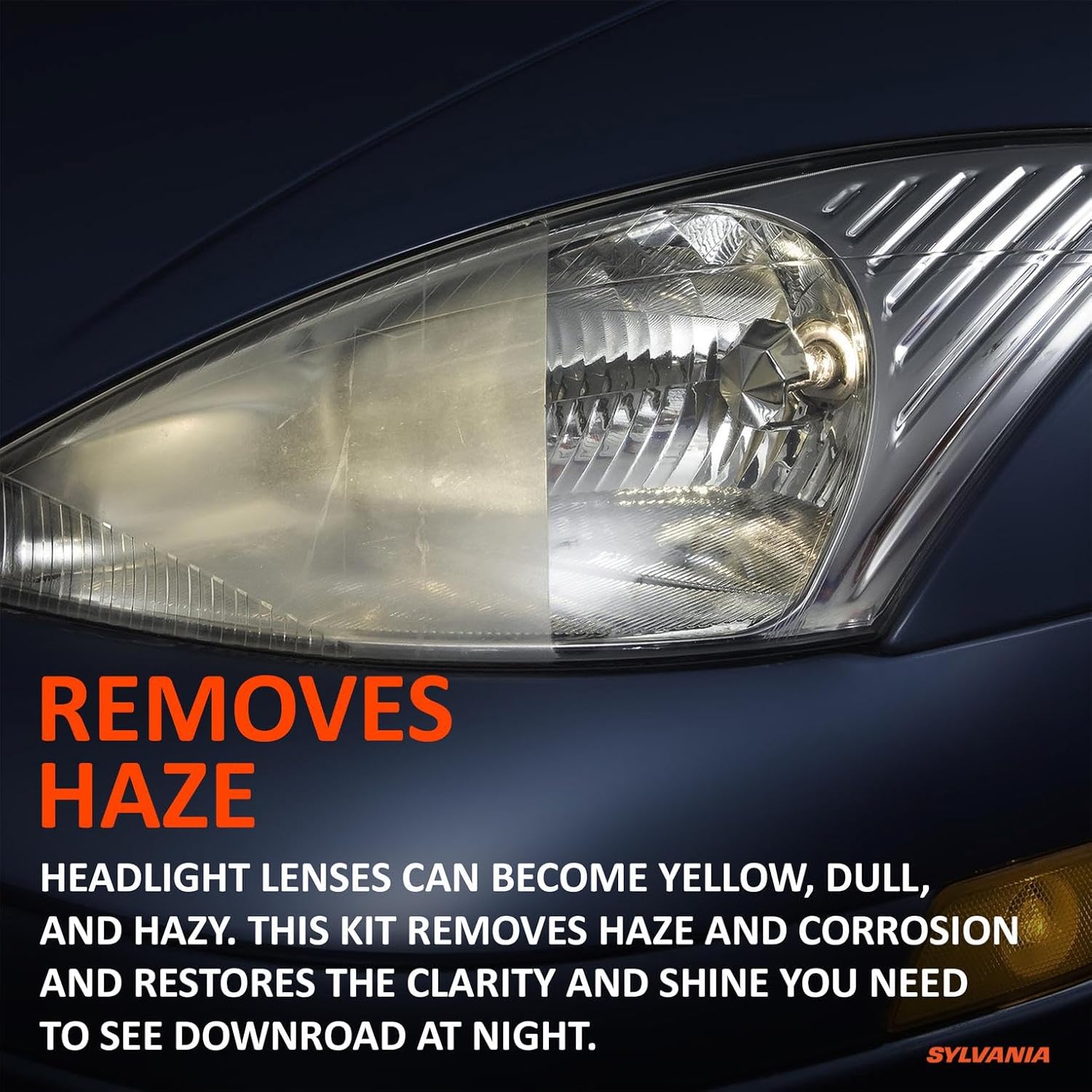Buy now Sylvania Headlight Restoration Kit - Long-Lasting Headlight Repair Kit for Restoring to Like-New Condition - Surface Activator, Exclusive UV Coating, Clarifying Compound & More - No Tools Required at indiglob india