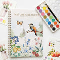 Beautiful Watercolor Paper Workbook Set for Beginners with Paint Included