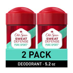 Old Spice Antiperspirant and Deodorant for Men, 24/7 Sweat and Odor Protection, Legendary Fragrance, Sweat Defense, Pure Sport Plus, 2.6 oz Twin Pack