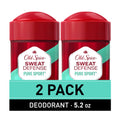 Old Spice Antiperspirant and Deodorant for Men, 24/7 Sweat and Odor Protection, Legendary Fragrance, Sweat Defense, Pure Sport Plus, 2.6 oz Twin Pack