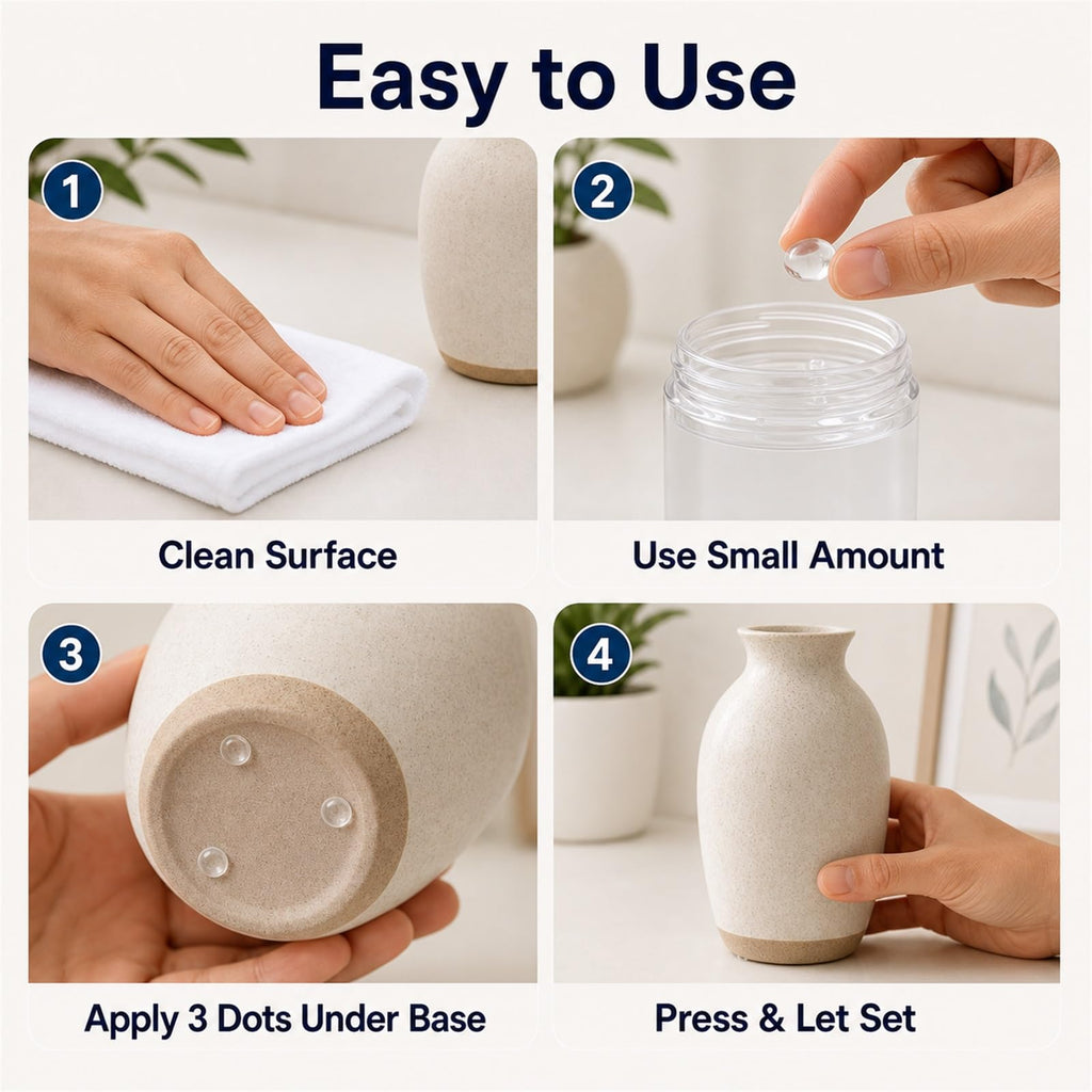 6.4 oz Clear Exhibit Gel for Museum – Removable & Reusable Earthquake Putty with Strong Hold, Adhesive Wax Securing Collectibles, Decor, Antiques, Glass Items, Prevent Shifting & Falling, No Residue