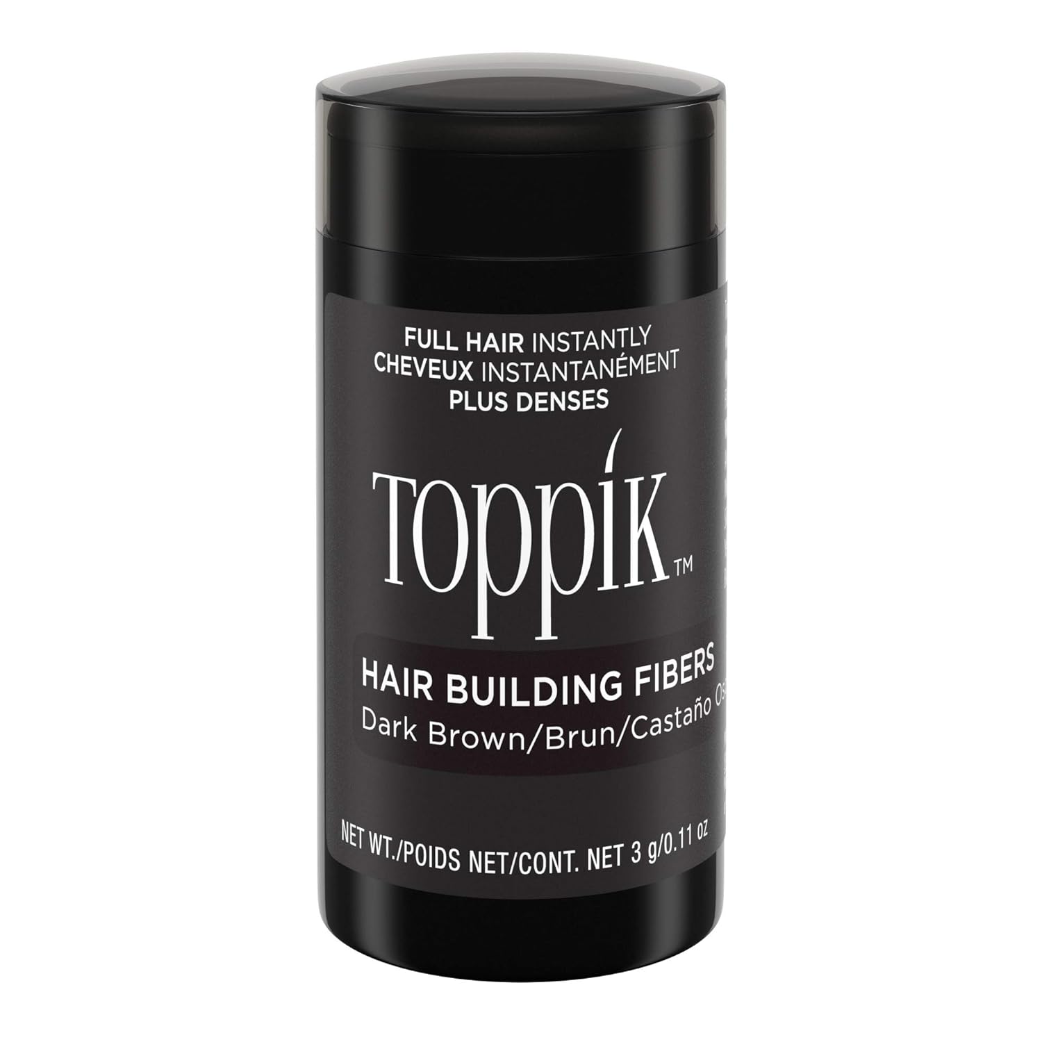 Buy now Toppik Hair Building Fibers, Fill In Fine or Thinning Hair Instantly Thicker, Fuller Looking Hair 9 Shades,4 size options Dark Brown Travel Size 3g at indiglob india