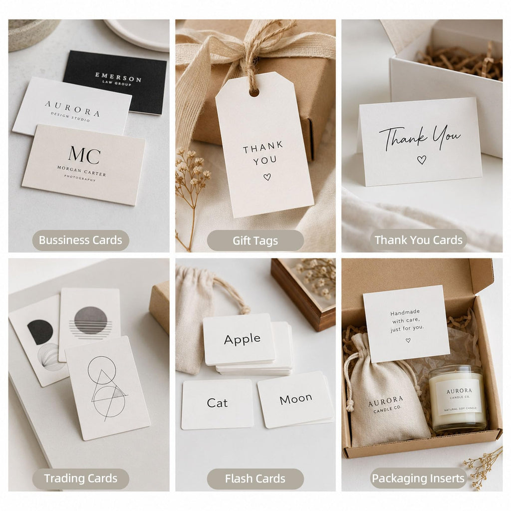 100 Sheets Blank Cardstock 2.5 x 3.5 Inch, 350 GSM Heavyweight Mini Cards
