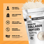 It's Just! - Collagen Peptides (1.25lb) Grass-Fed Protein Powder, Unflavored, GLP-1 Friendly, Heavy Metal Tested by 3rd Party Lab, Type I & III, Hydrolyzed to Dissolve Quickly, 20oz