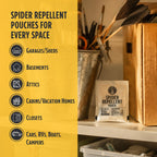 Grandpa Gus's Natural Spider Repellent Pouches, Indoor Deterrent, 10 Pack