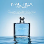 Buy now Nautica Voyage Eau De Toilette, Cologne and Fragrance For Men, Fresh, Romantic, Fruity Scent Woody, Aquatic Notes of Apple, Water Lotus, Cedarwood, and Musk Ideal Day Wear, Long Lasting 3.3Fl oz at indiglob india
