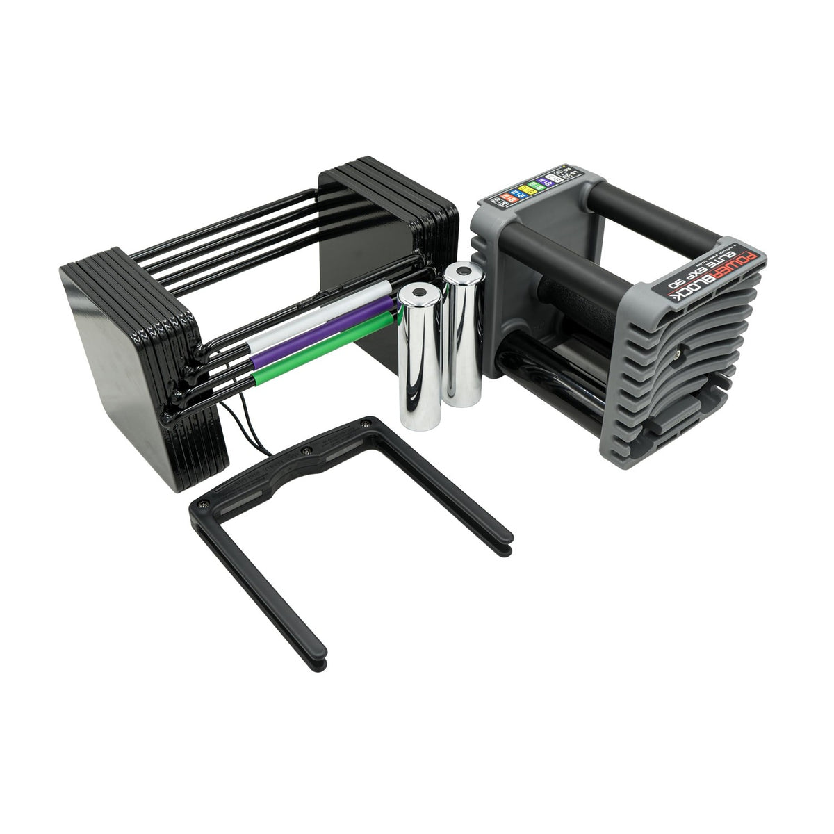 PowerBlock Elite EXP Adjustable Dumbbells, Sold in Pairs, Stage 1, 5-50 lb.