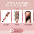 Lily England Vent Hairbrush for Women, Fast Blow Drying Hair Brush, Rose