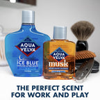 Aqua Velva After Shave, Classic Ice Blue, Soothes, Cools, and Refreshes Skin, 7 Ounce - Pack of 2
