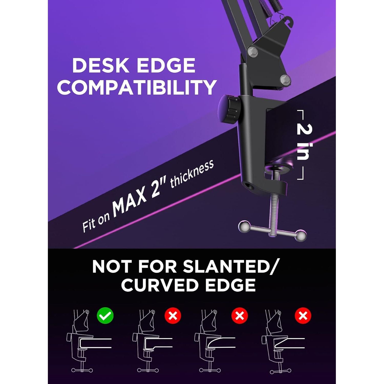 Buy now InnoGear Mic Stand for Blue Yeti, Heavy Duty Microphone Stand with Microphone Windscreen and Dual Layered Mic Pop Filter Suspension Boom Scissor Arm Stands for Blue Spark and Other Mics, Medium at indiglob india