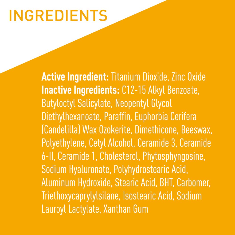 CeraVe Mineral Sunscreen Stick, SPF 50 Face Sunscreen, Travel Size, 0.47oz | FSA Eligible Zinc Oxide Face Sunscreen with Hyaluronic Acid and Ceramides Offers Water-Resistant, Mess-Free Protection
