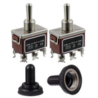 Buy now BOJACK RT1322FS Toggle Switch 125V 20A Momentary Automatic Reset Switches 250V 15A DPDT ON -Off- ON 6 Terminal pin Rocker Switch with Metal Waterproof Cap (Pack of 2) ON -Off- ON 6 Terminal at indiglob india
