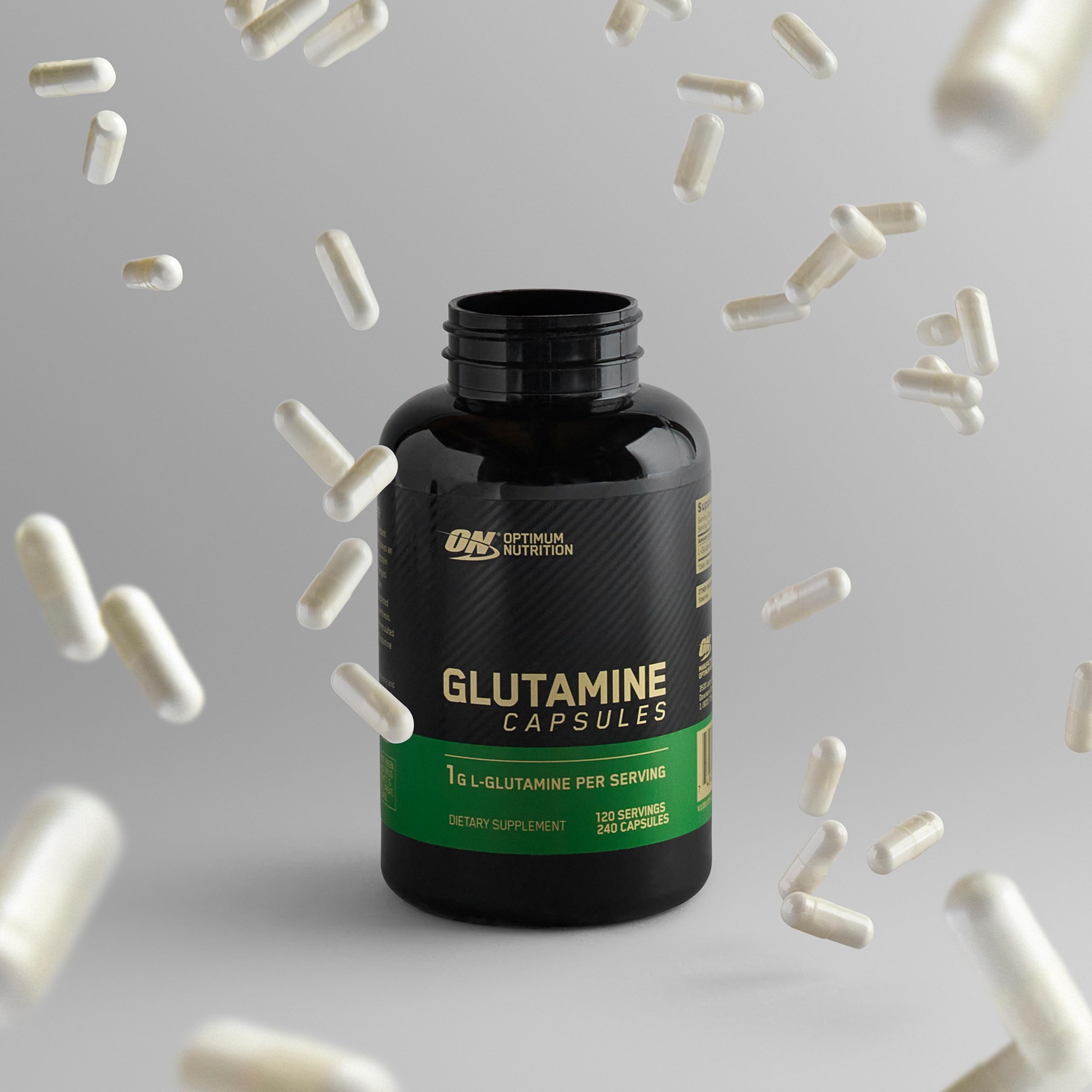 Optimum Nutrition L-Glutamine Muscle Recovery Capsules, 240 Ct