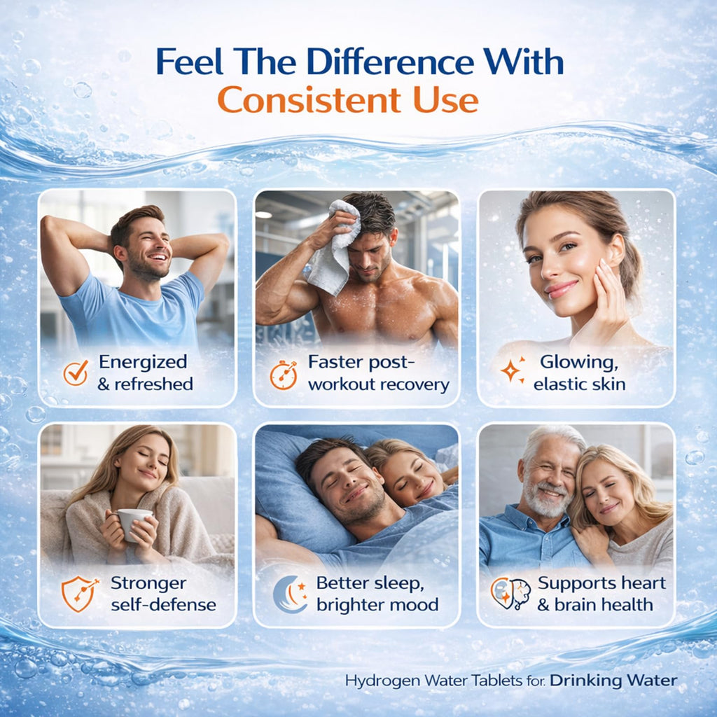Hydrogen Water Tablets for Drinking Water, H2 Molecular Hydrogen Tablets