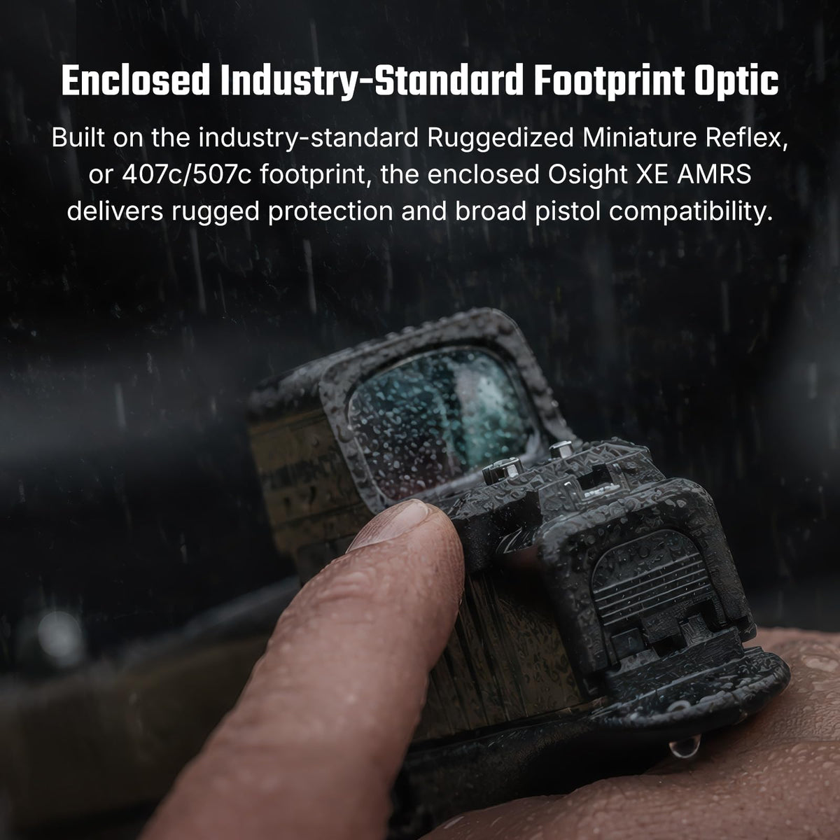 OSIGHT XE AMRS Enclosed Red Dot Sight, 2/6 & 32 MOA Multi-Reticle