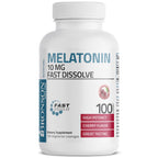 Bronson Melatonin 10 mg Sleep Support, Fast Dissolve Cherry, 100 Tablets | Helps You Fall Asleep Faster, Stay Asleep Longer & Wake Refreshed, Relaxation Support, Vegetarian Formula