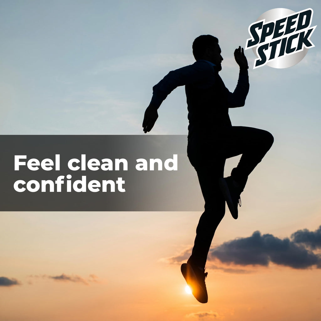 Speed Stick Aluminum Free Men's Deodorant, Regular, 3 oz (4 Pack) | 24-HR Sweat and Odor Protection, Underarm Antiperspirant for Men, Male Grooming, Everyday Use, Active Lifestyles