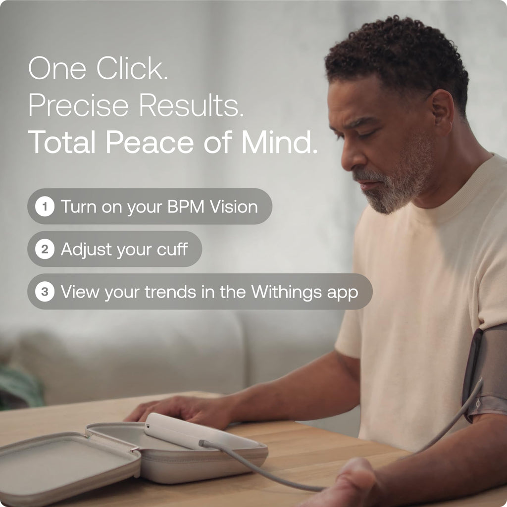 WITHINGS BPM Vision - Blood Pressure Monitor, FDA-Cleared, WiFi & Bluetooth