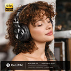 Buy now OneOdio A70 Bluetooth Over Ear Headphones, Wireless Headphones with 72H Playtime, Hi-Res, Built-in Mic, 3.5mm/6.35mm Wired Audio Jack for Studio Monitor & Mixing DJ Guitar AMP, Computer PC Gaming at indiglob india