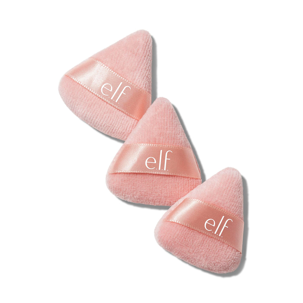 e.l.f. Halo Glow Pinkie Puffs | Finger-sized, Mini Puff For Applying Loose & Pressed Powders, Soft, Reusable & Washable, Vegan & Cruelty-Free, Set of 3