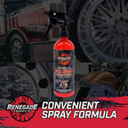 Renegade EZ Red Sprayable Metal Polish, Aluminum & Stainless Steel, 24 oz