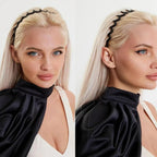 6 PCS Zig Zag Headbands Plastic Wavy Hair Head Band Comb with Teeth Hoop Accessories for Women Men Girls, Matte Morandi