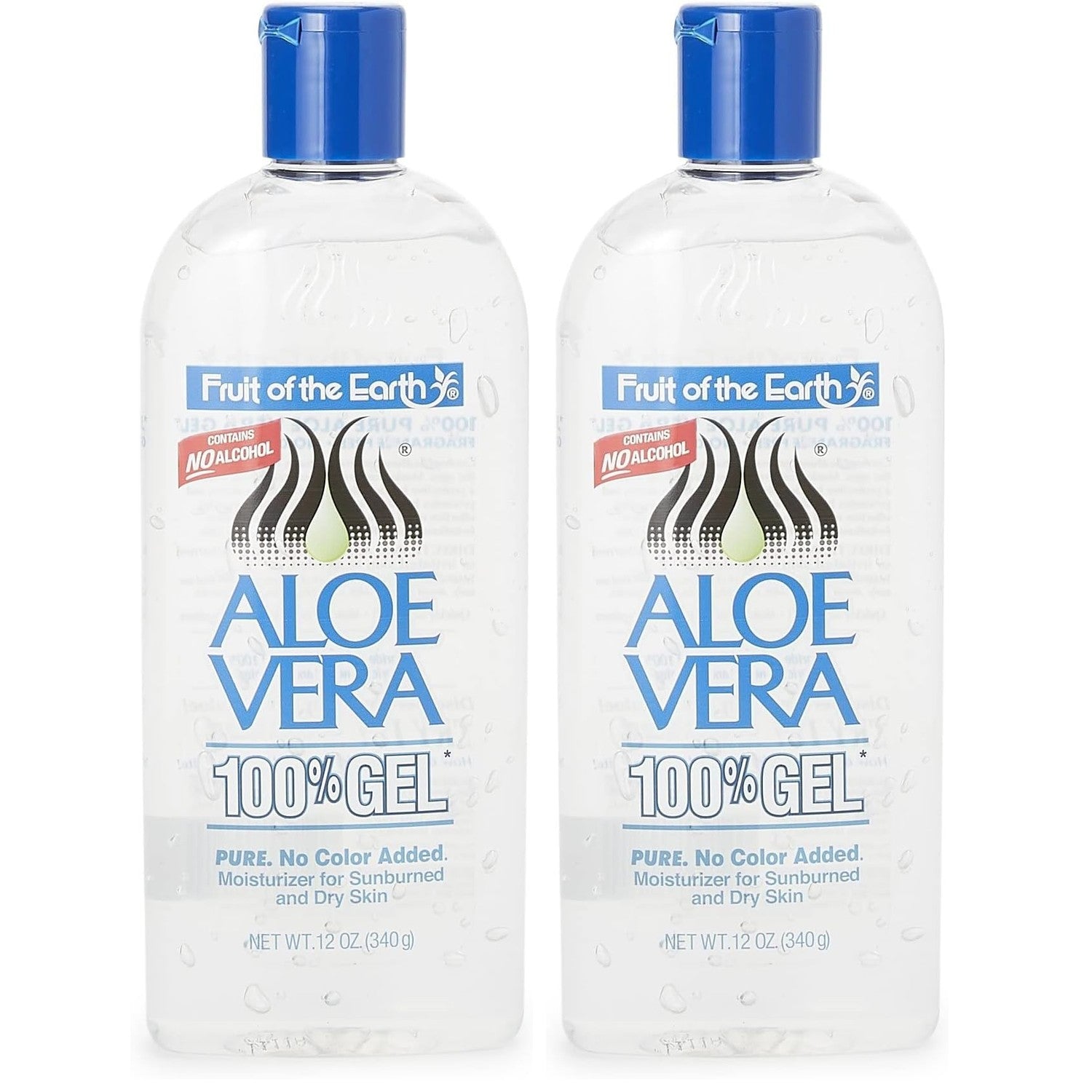 Fruit of the Earth Moisturer Gel, Aloe Vera, 12 Ounce