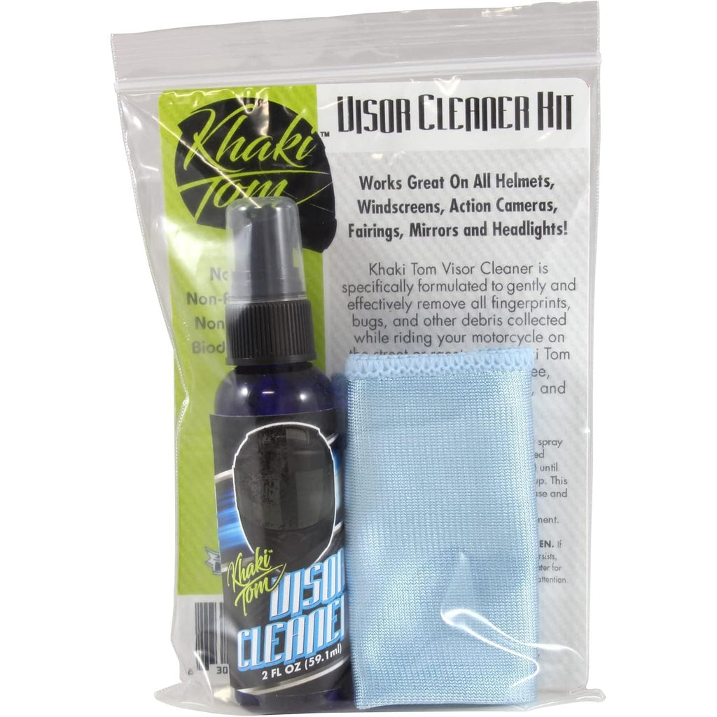 Buy now Motorcycle Helmet and Visor Cleaner - 2 oz Streak Free Spray and Microfiber Towel - Over 200 Sprays at indiglob india
