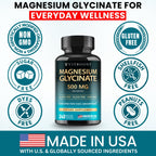 VITBOOST Magnesium Glycinate 500mg - Support Sleep 240 Veggie Capsules