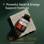 NatureBell CoQ10 300mg - 240 Capsules - High-Potency Support for Healthy Heart - Daily Energy & Vitality Aid with Antioxidant Support - Easily Absorbed Ubiquinone & Omega-3*